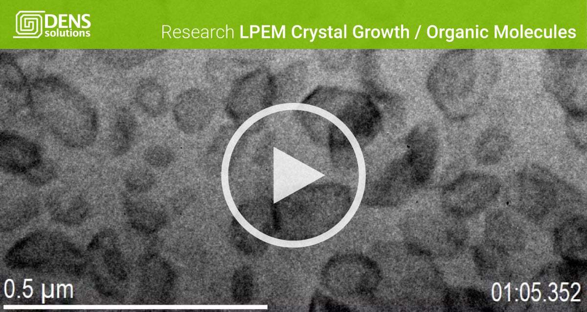 First Visualisation of Crystal Growth from Organic Molecules
