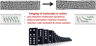 Direct measurement of single-molecule dynamics and reaction kinetics in confinement using time-resolved transmission electron microscopy