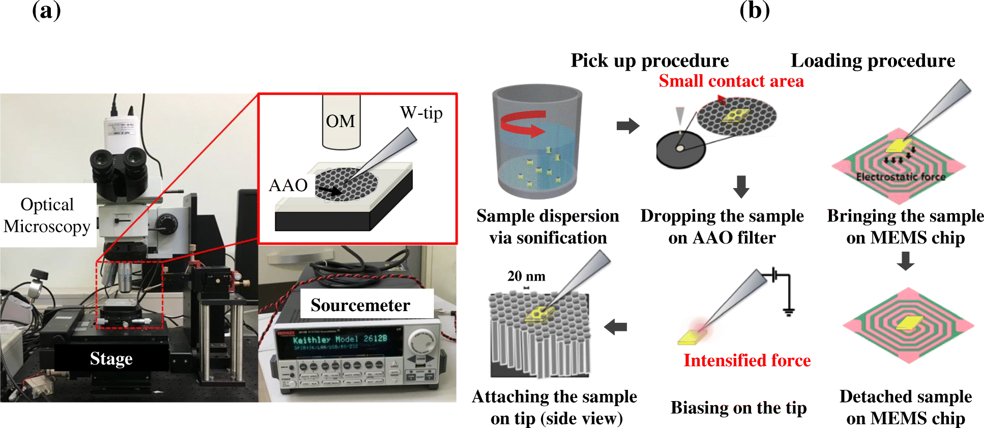 TEM sample preparation using micro-manipulator for in-situ MEMS experiment